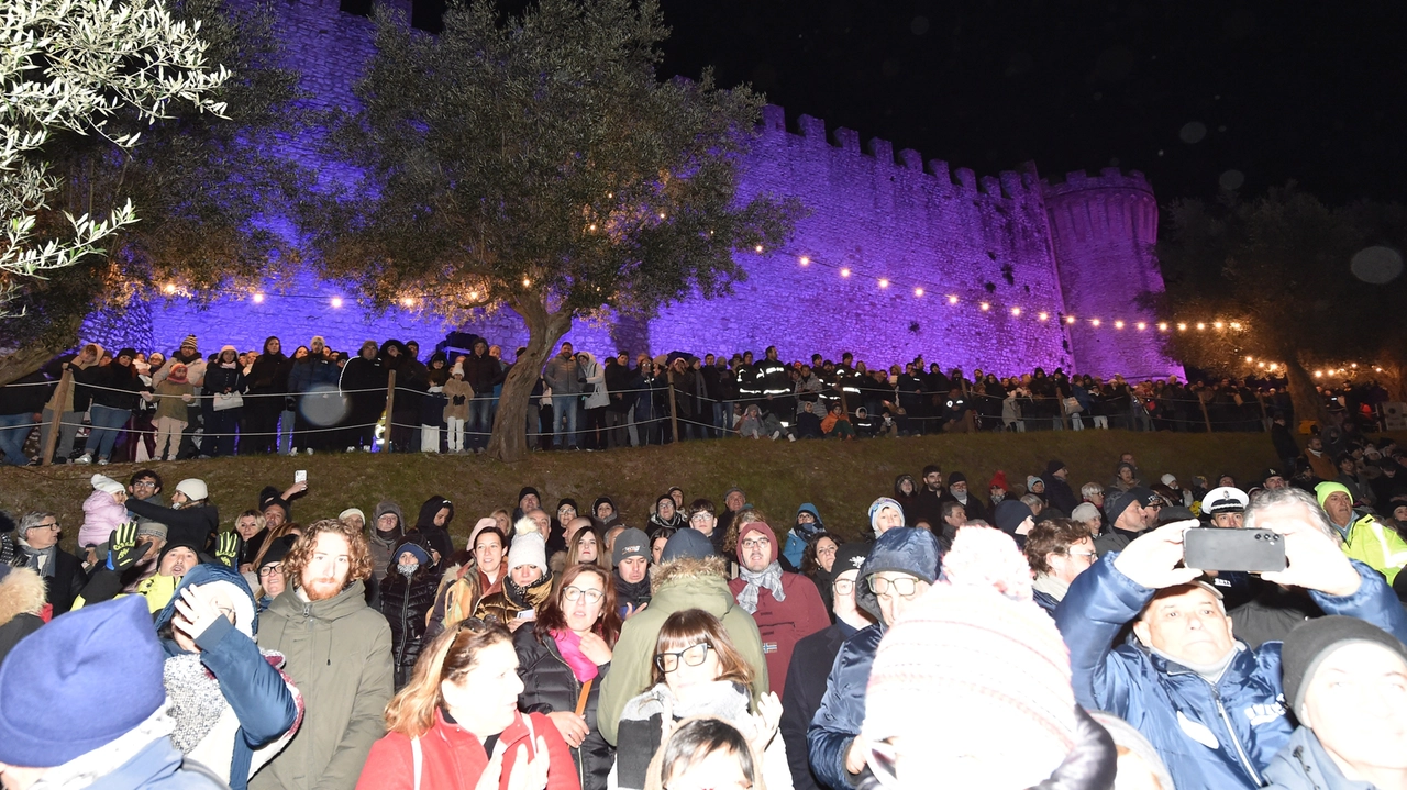 La Rocca di Castiglione del Lago illuminata