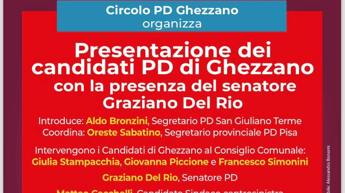 Il Pd ospita il senatore Del Rio