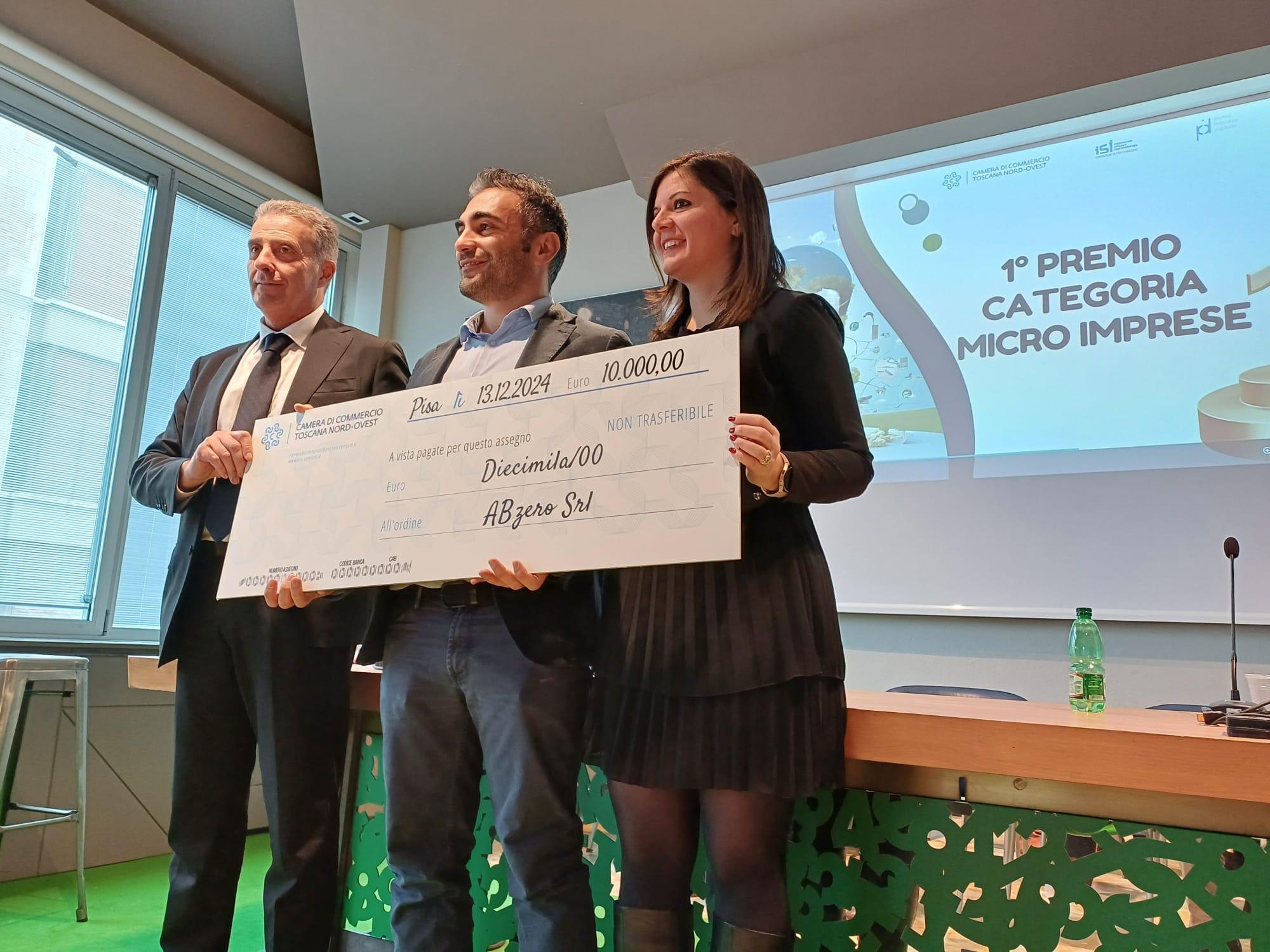 Cerimonia del premio Eco Innovazione: vincono due imprese di Pisa