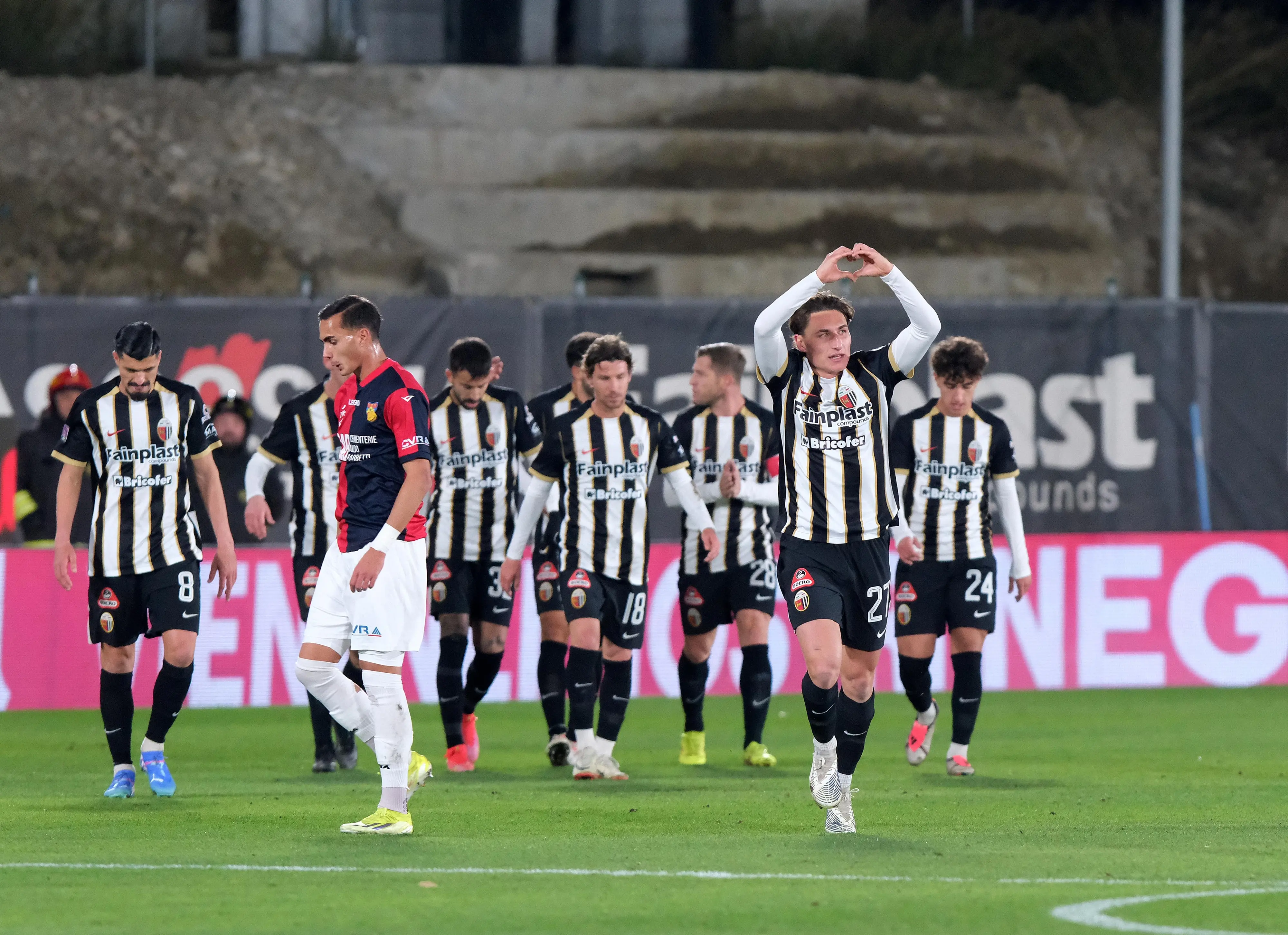 Ascoli-Gubbio 1-0, non basta la volontà ai rossoblù