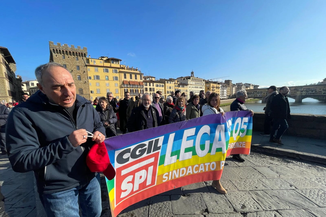 La manifestazione a Firenze (Foto Gianluca Moggi/New Press Photo)