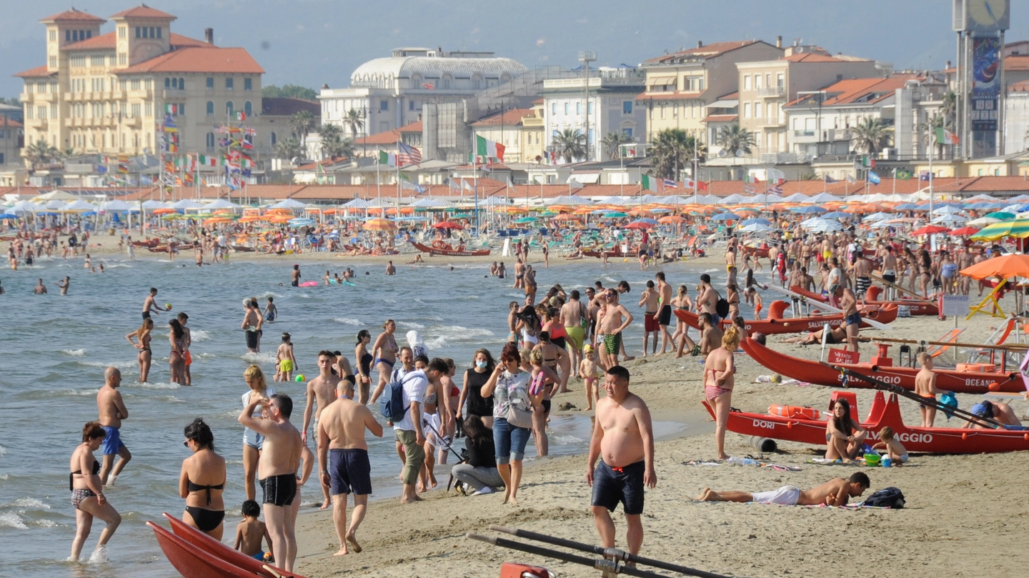 La spiaggia di Viareggio