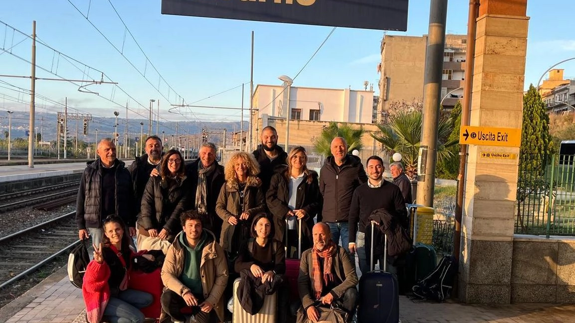 La delegazione di un gruppo di valdarnesi arrivata in Calabria