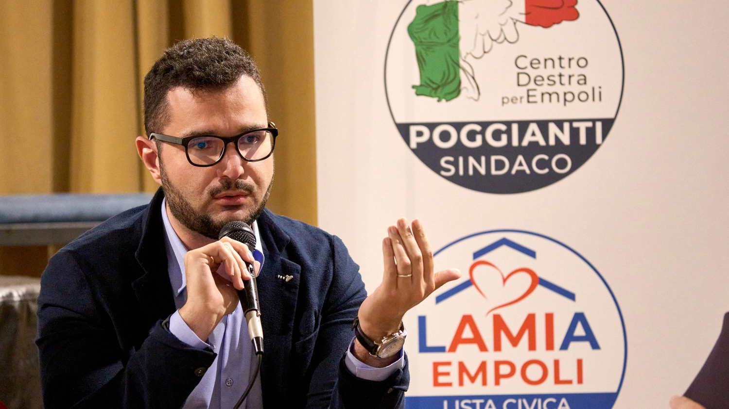 Il candidato sindaco Andrea Poggianti