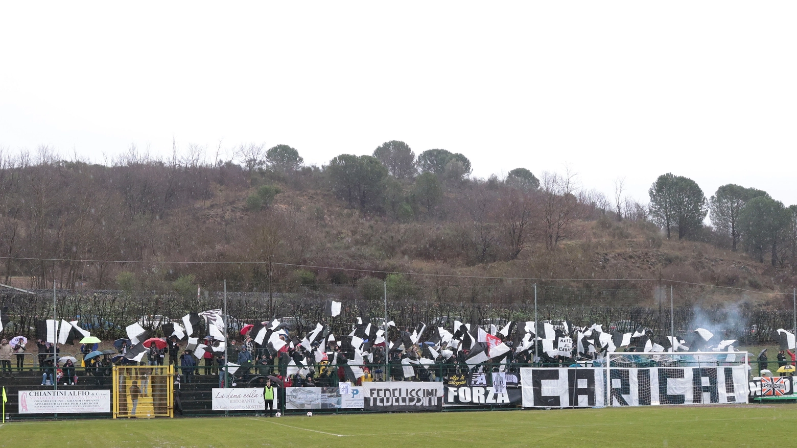 I tifosi del Siena nella gara col Signa