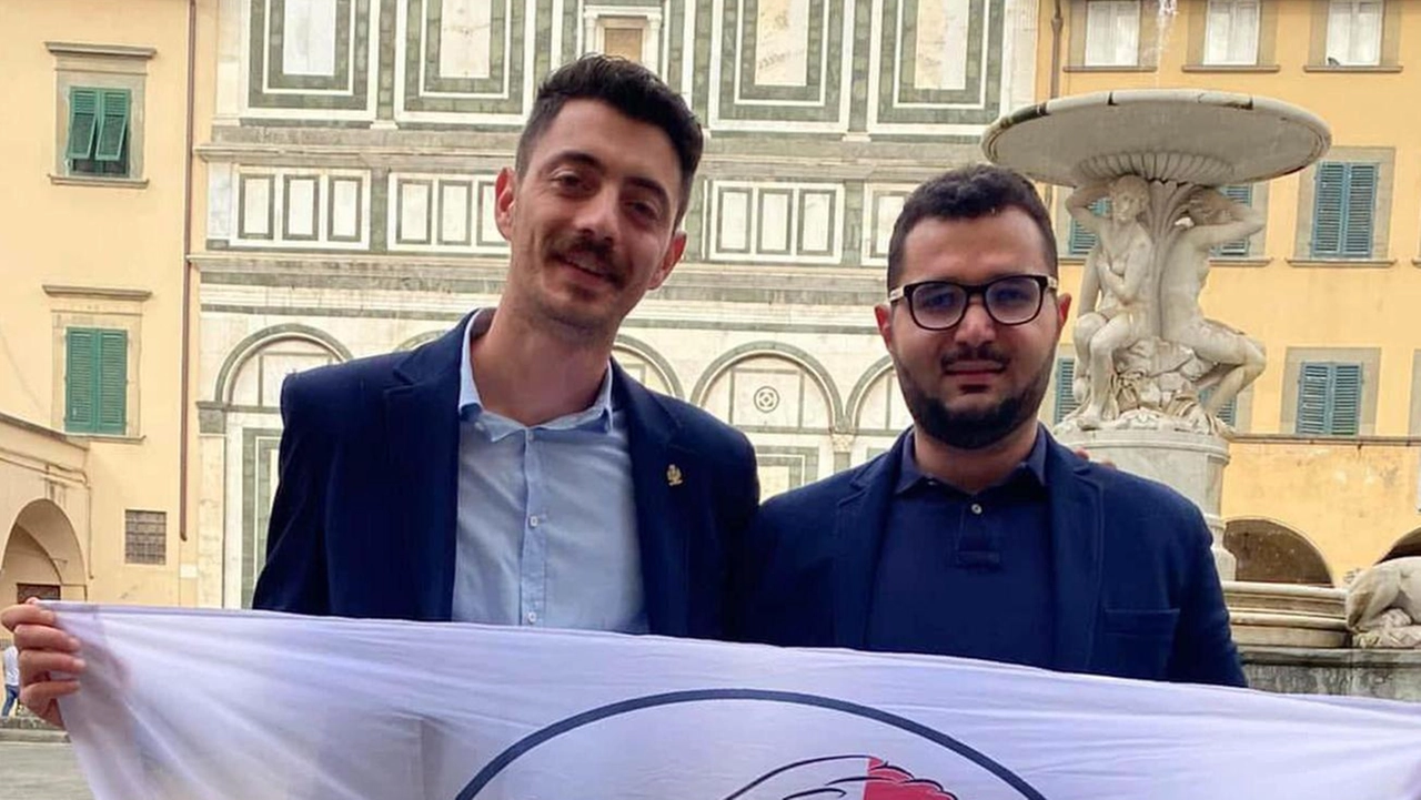 Gabriele Chiavacci con Andrea Poggianti, capogruppo del Centrodestra per Empoli