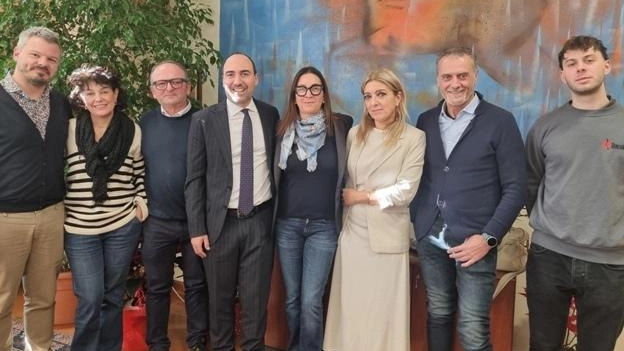 Nella foto insieme al sindaco Pamela Bacciottinin Davide Drovandi e. Giacomo Gori