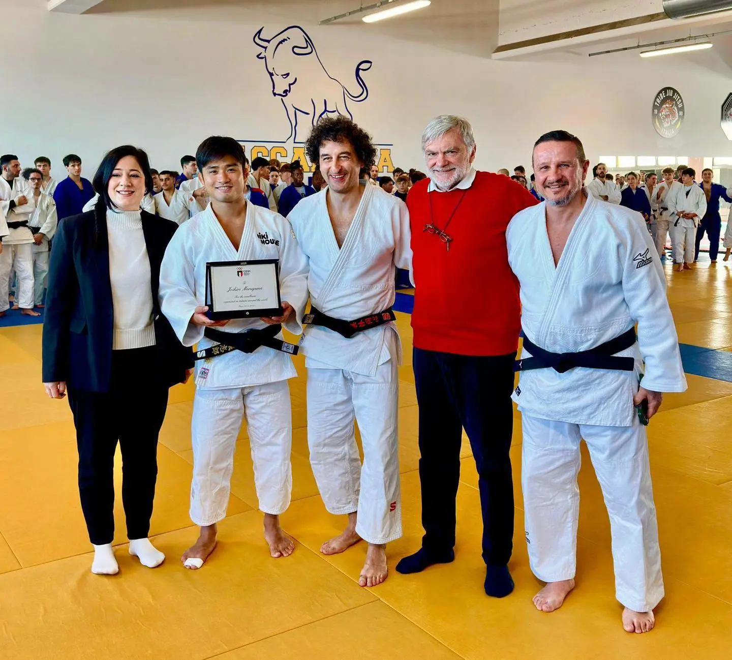 Judo, premiato a Prato il due volte campione del mondo Joshiro Maruyama