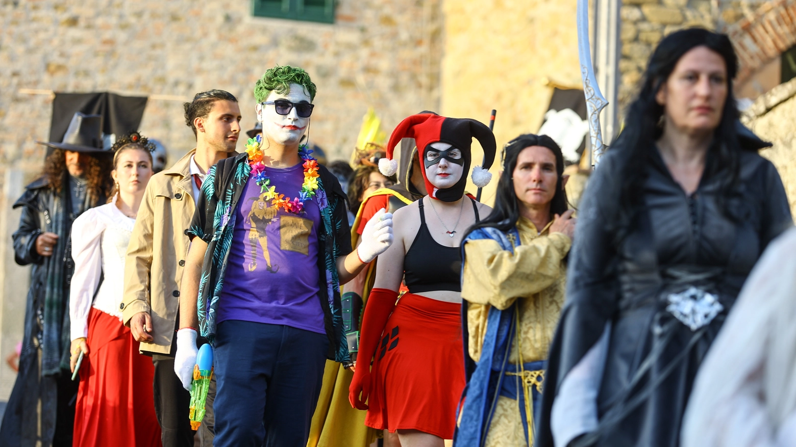 I cosplayer durante l’ultima edizione della festa dell’Unicorno (Gasperini/Germogli)
