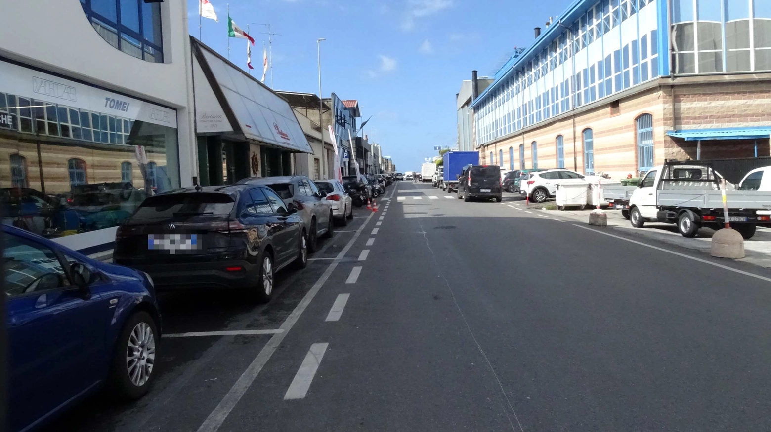 Via Coppino, dove Cinzia Dal Pino ha travolto con l'auto Malkoun Said (Foto Umicini)