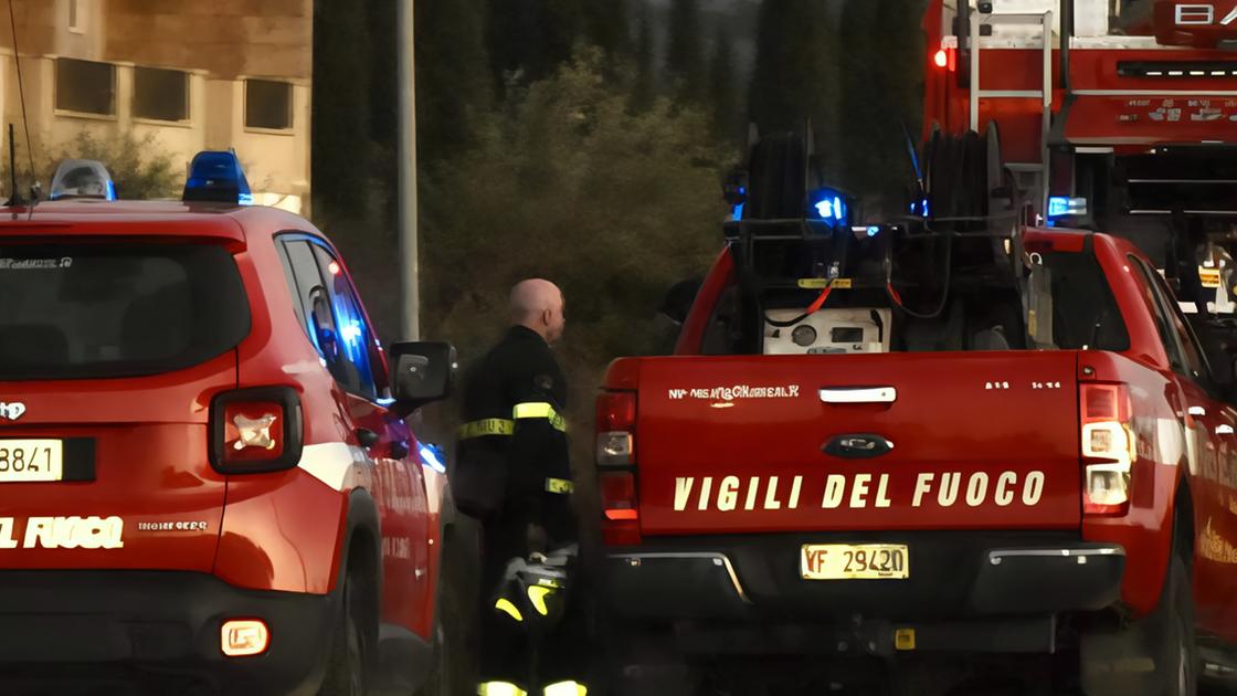 Incendio nel fabbricato abbandonato