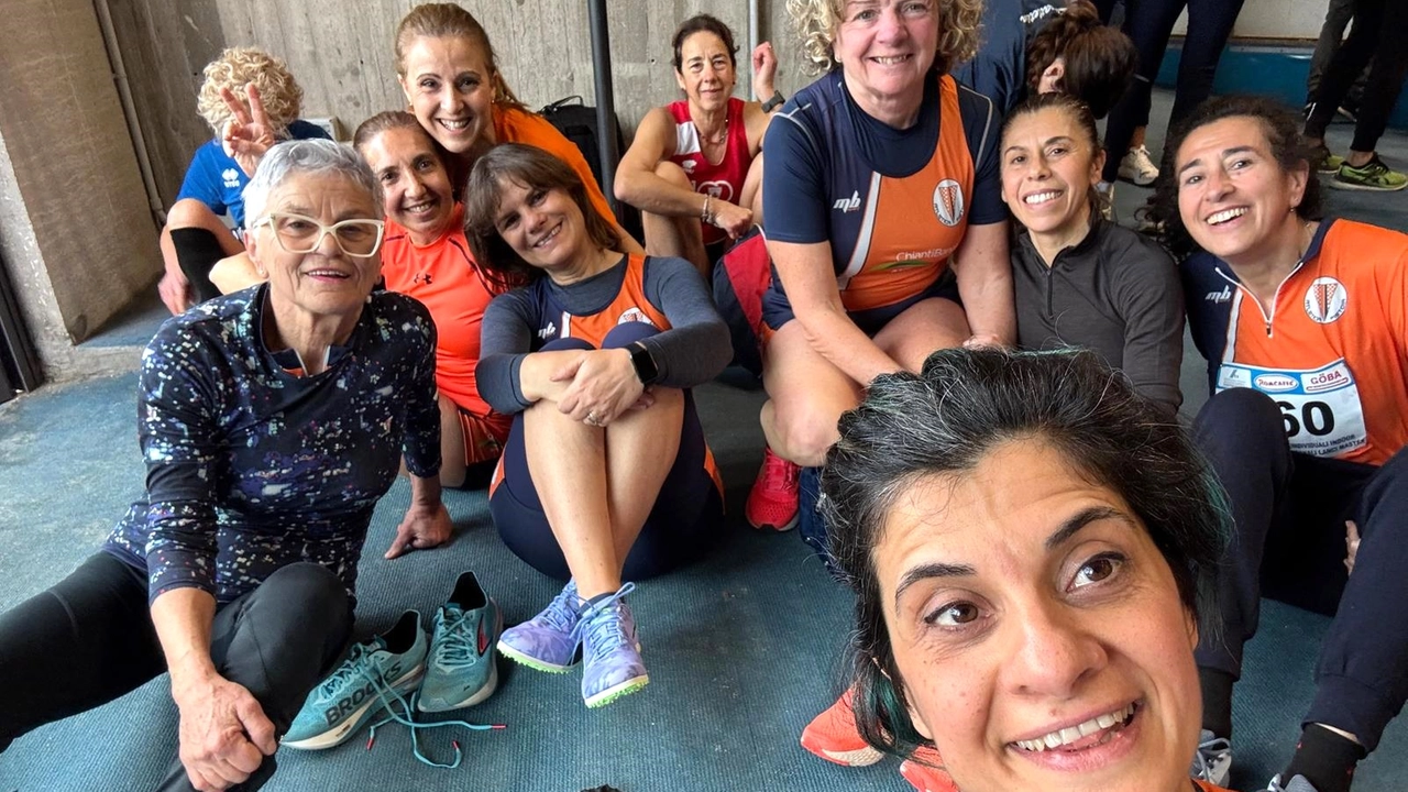 La squadra femminile dell'Atletica Pistoia