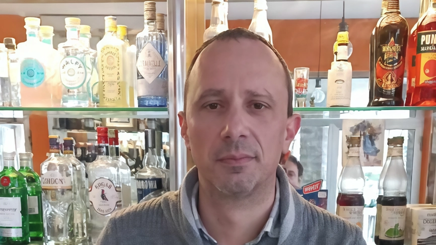 Pietro Taddei, titolare del bar