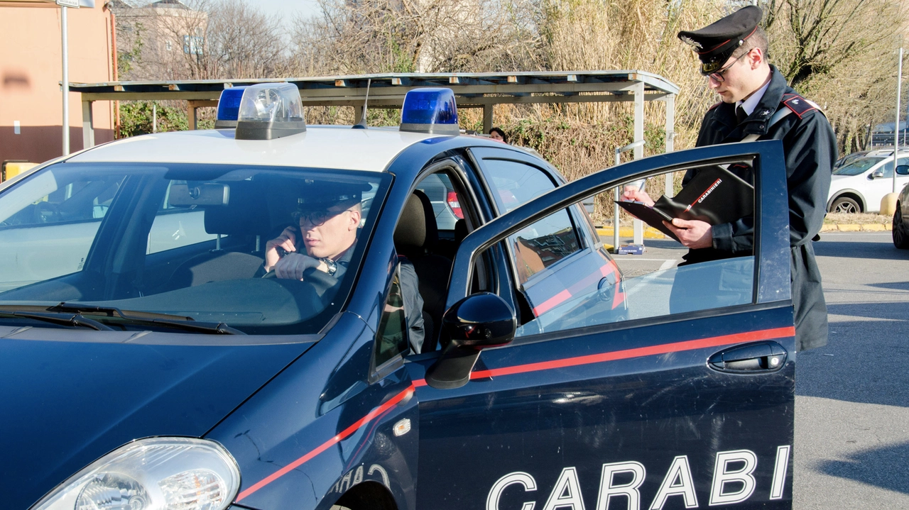 L'intervento dei carabinieri