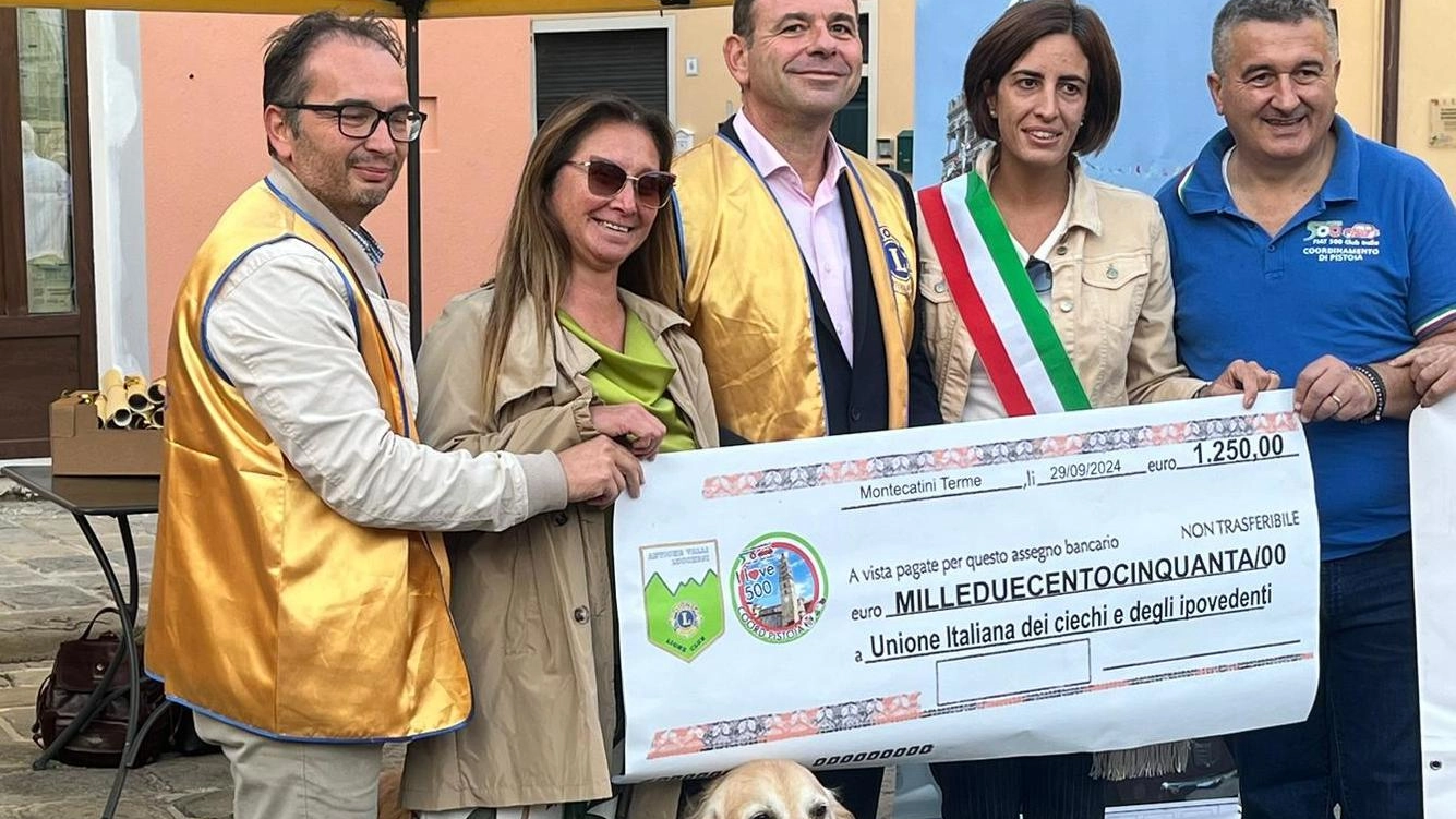 Contributo di oltre mille euro da Lions e Club Italiano delle 500