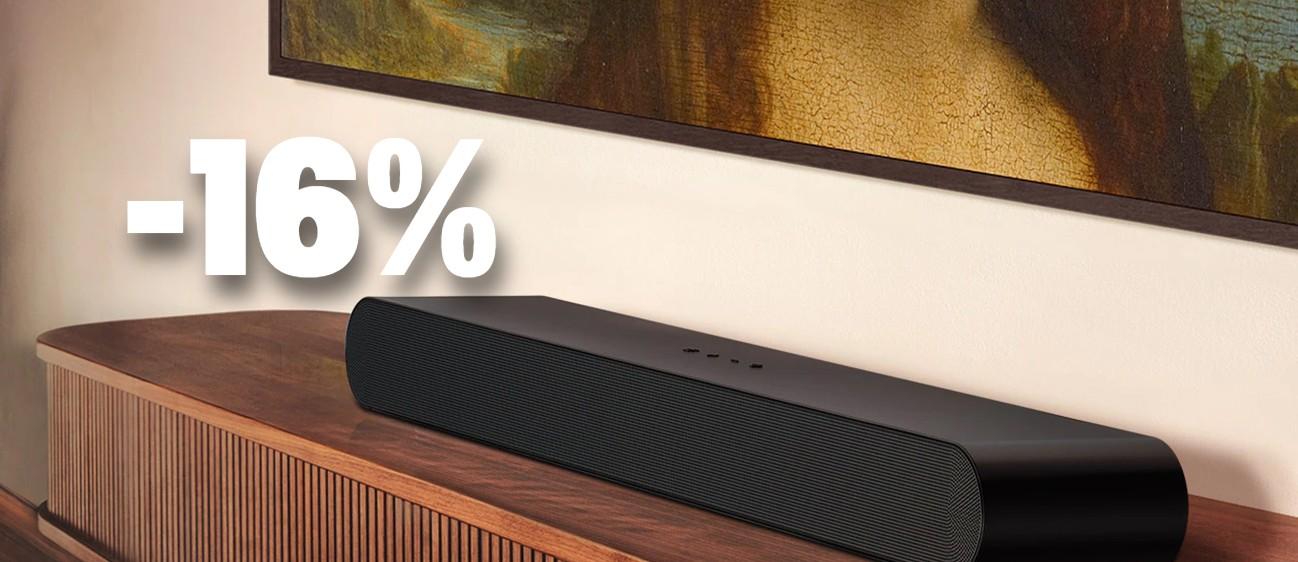 Audio potente e avvolgente con la soundbar di Samsung oggi in offerta a meno di 140€