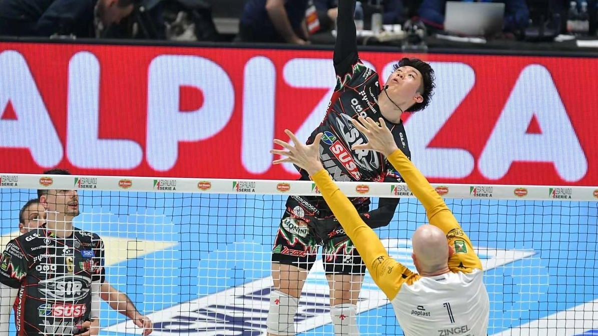 Lo schiacciatore giapponese Ishikawa, autore di 15 punti