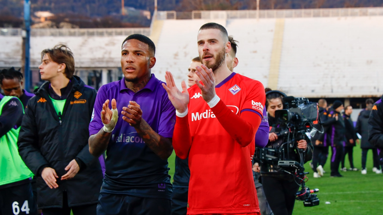 Soddisfazione per la vittoria viola a fine gara (fotocronache Germogli)