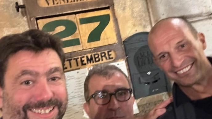 Andrea Agnelli, il titolare dell'enoteca Marcucci e Max Allegri a Pietrasanta: cena speciale quella di venerdì 27 settembre