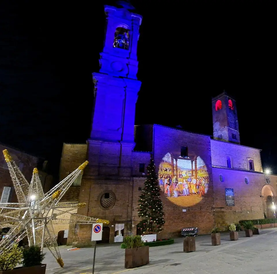 Città della Pieve e il presepe dipinto da record