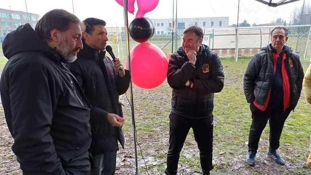 Un momento del primo appuntamento sportivo targato Giovani Rossoneri al campo Bardelli di Bottegone