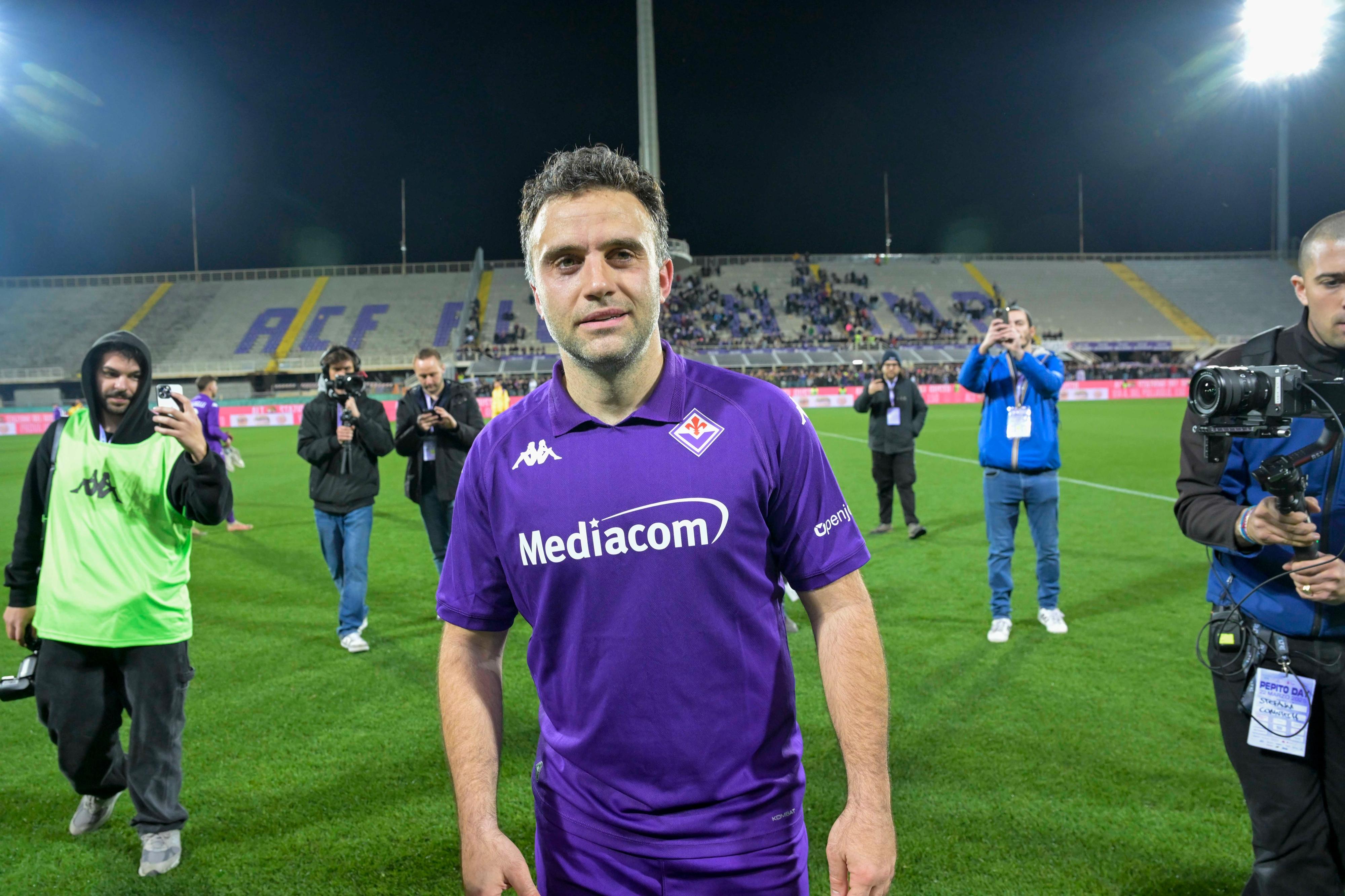 La notte di Giuseppe Rossi, vince 7-5 il Pepito Team. Emozioni forti, in gol anche Batistuta