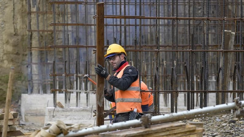 Un cantiere di lavori stradali