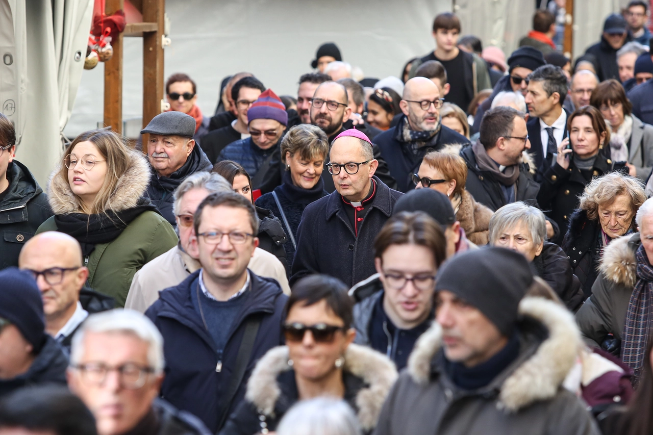 L'apertura dell'Anno santo a Perugia (Foto Crocchioni)