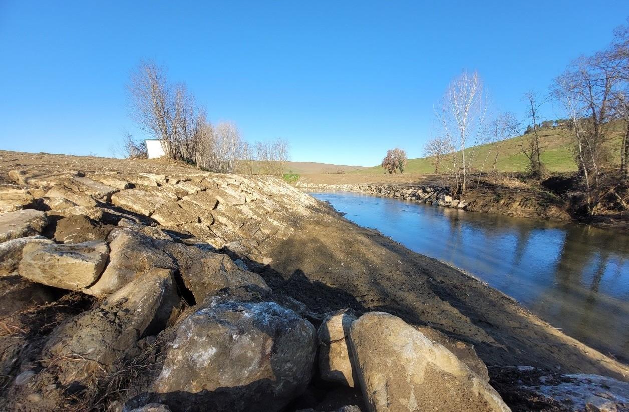 Lavori sul torrente Arbia. Sponde in sicurezza