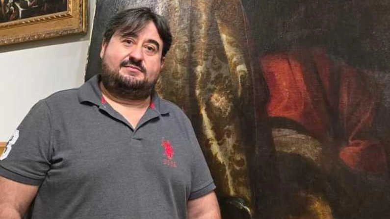 Pablo Carrettetero arriva da Madrid, a destra Francesco Bulgarini. antiquario di Milano