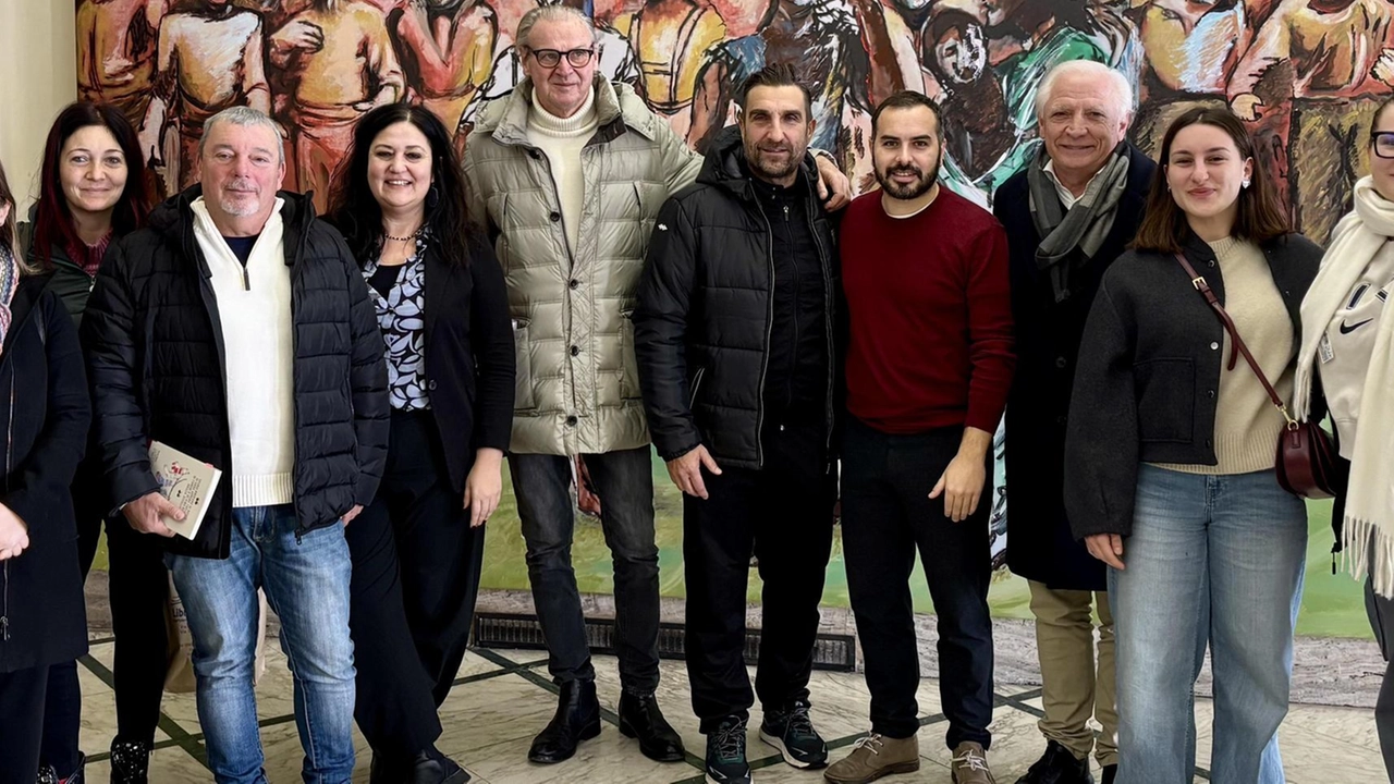 La presentazione in Comune del cartellone di eventi natalizi nelle frazioni di Pontedera (Foto Bongianni/Germogli)