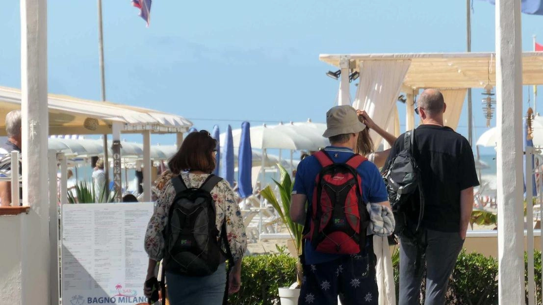 L’ingresso del bagno Milano, di cui è titolare la donna arrestata lunedì dalla polizia con l’accusa di omicidio volontario