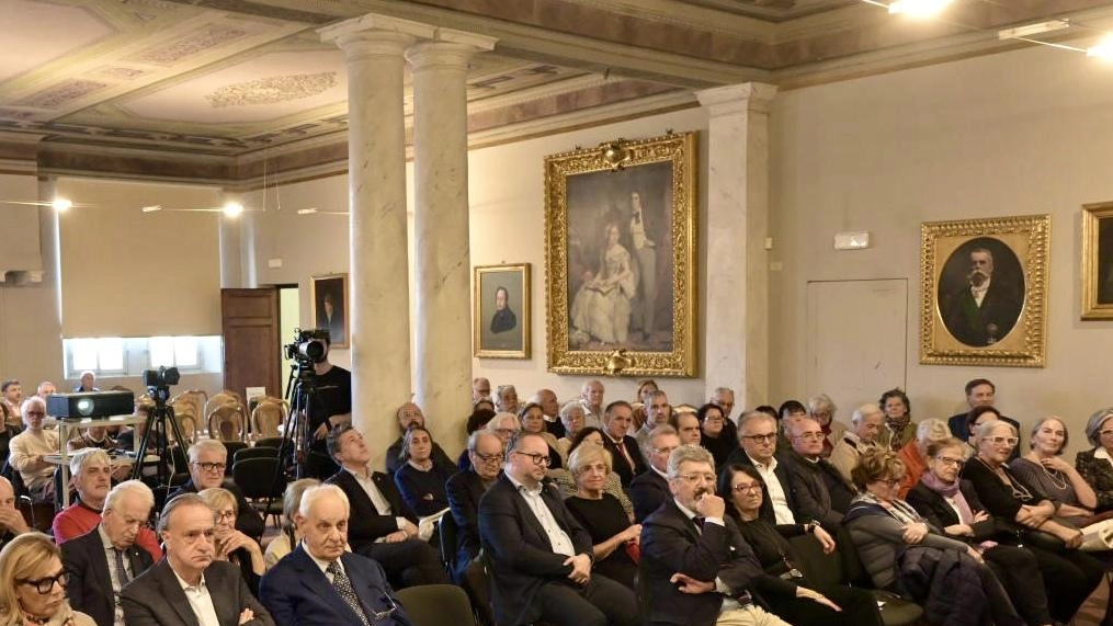 Due momenti dell’evento che si è svolto a Palazzo Pretorio (foto Alcide)