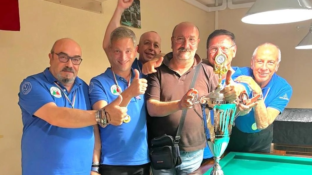La squadra ha vinto il campionato regionale di biliardo di seconda categoria