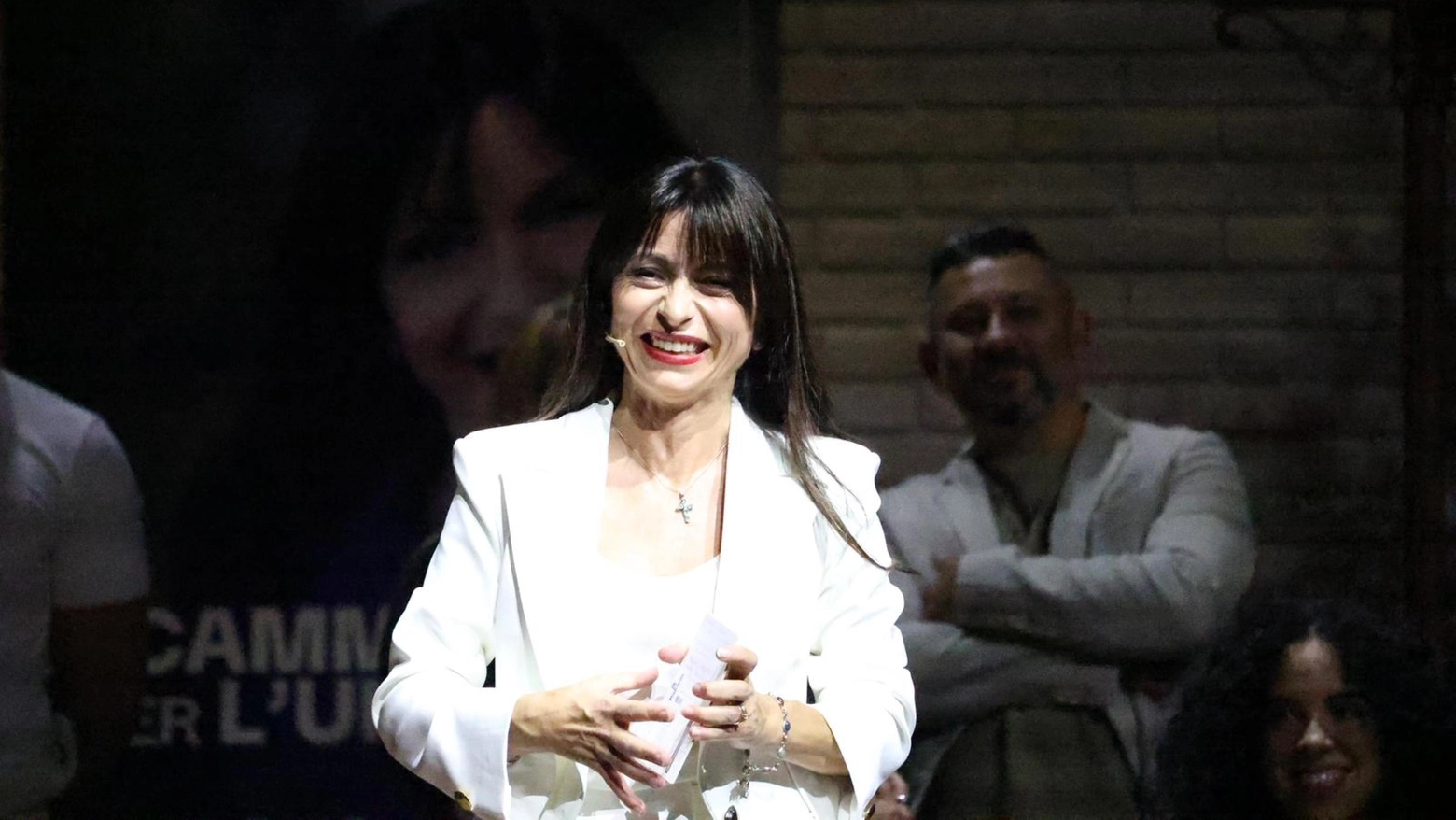 La candidata per il campo largo del centrosinistra alla presidenza della Regione Umbria, Stefania Proietti (foto Ansa)