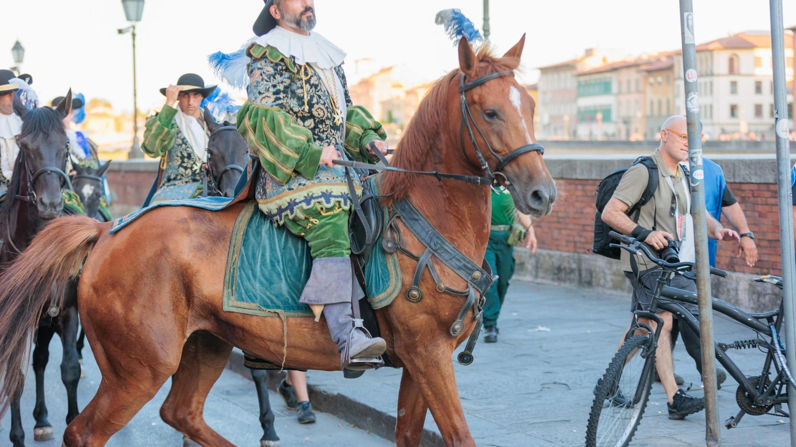 Puledri noleggiati a Roma per il Gioco del Ponte