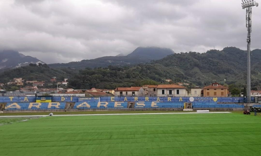 Stadio dei Marmi, quasi terminata la posa del nuovo manto erboso