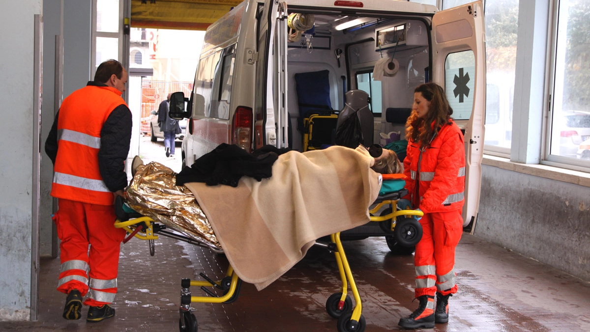 Ambulanza al pronto soccorso