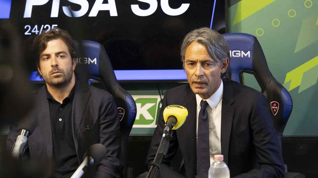 L’allenatore del Pisa Sporting Club, Filippo Inzaghi