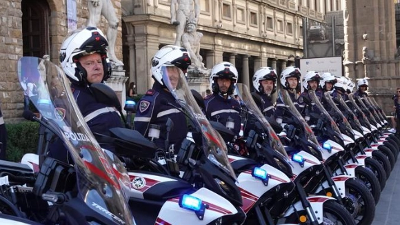 Vigili urbani di Firenze in una foto di repertorio