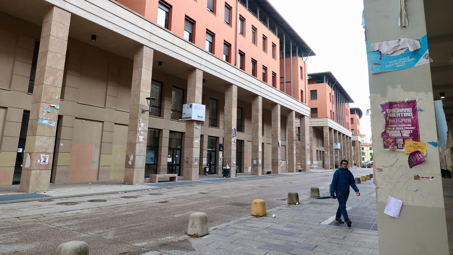 Le vie interne del Polo Universitario (Giuseppe Cabras/New Press Photo)