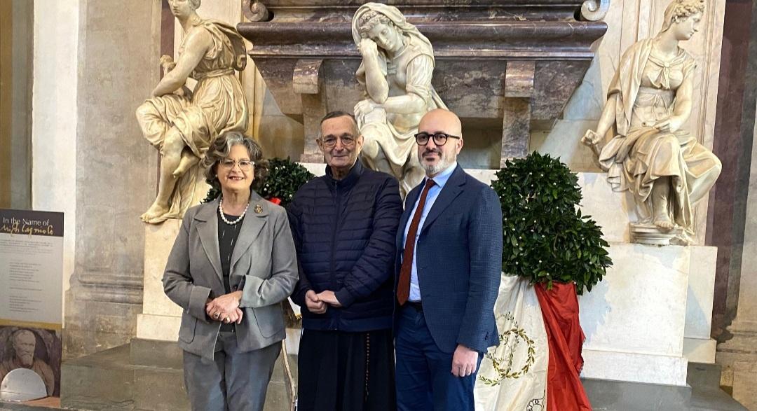 Firenze, cerimonia in Santa Croce per i 550 anni della nascita di Michelangelo