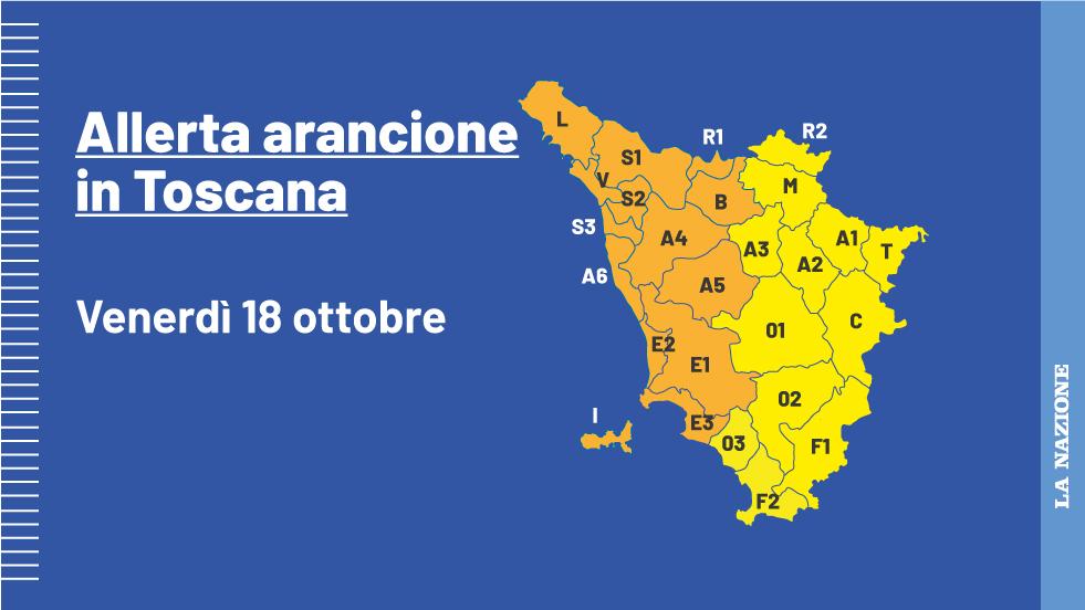 Allerta arancione in Toscana, il maltempo torna a far paura: le aree a rischio