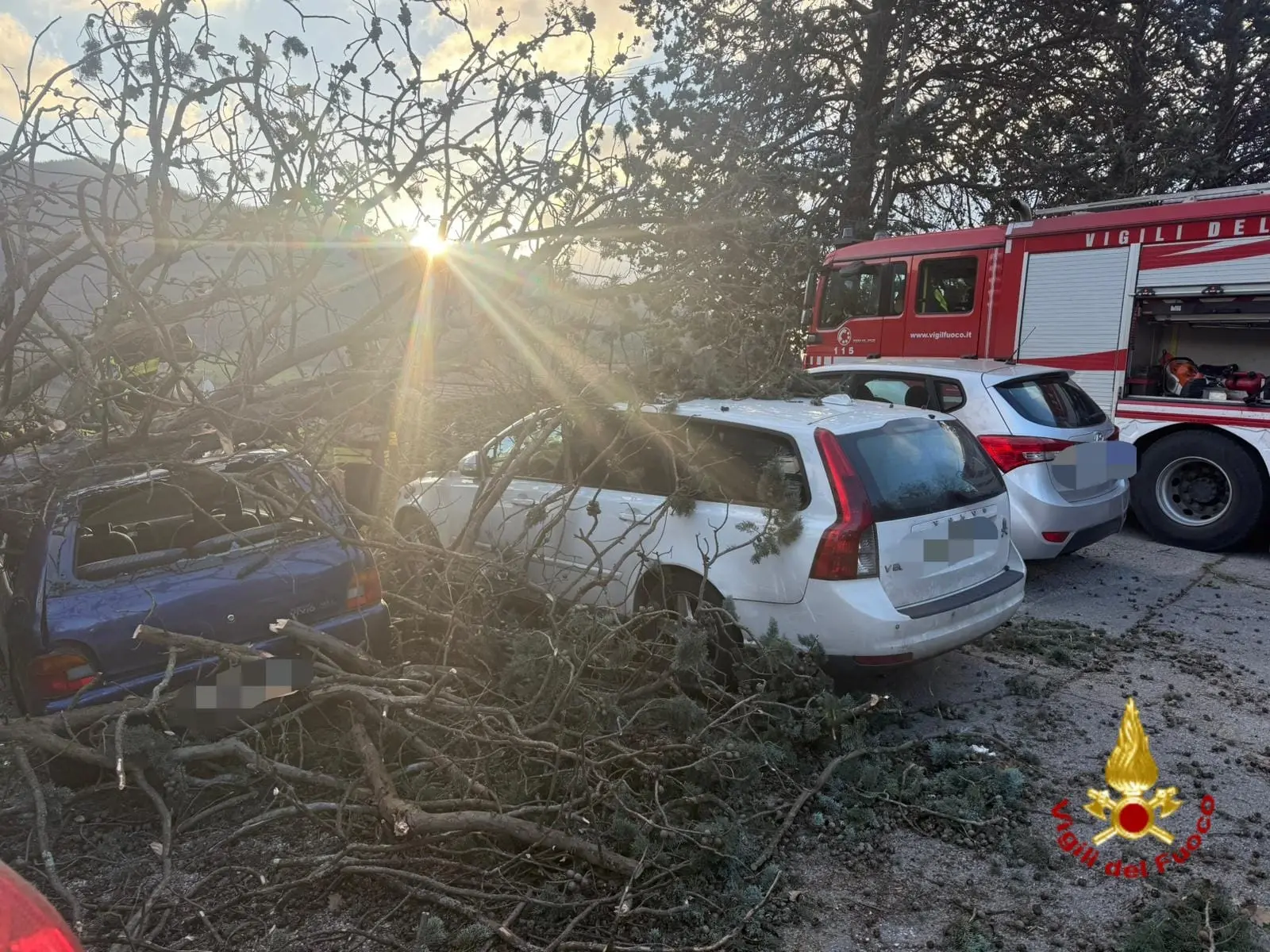 Vento forte, tanti interventi dei vigili del fuoco a Prato e provincia