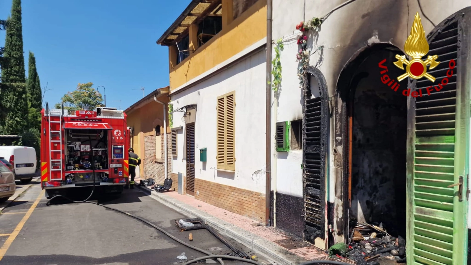 Appartamento a fuoco a Montecatini