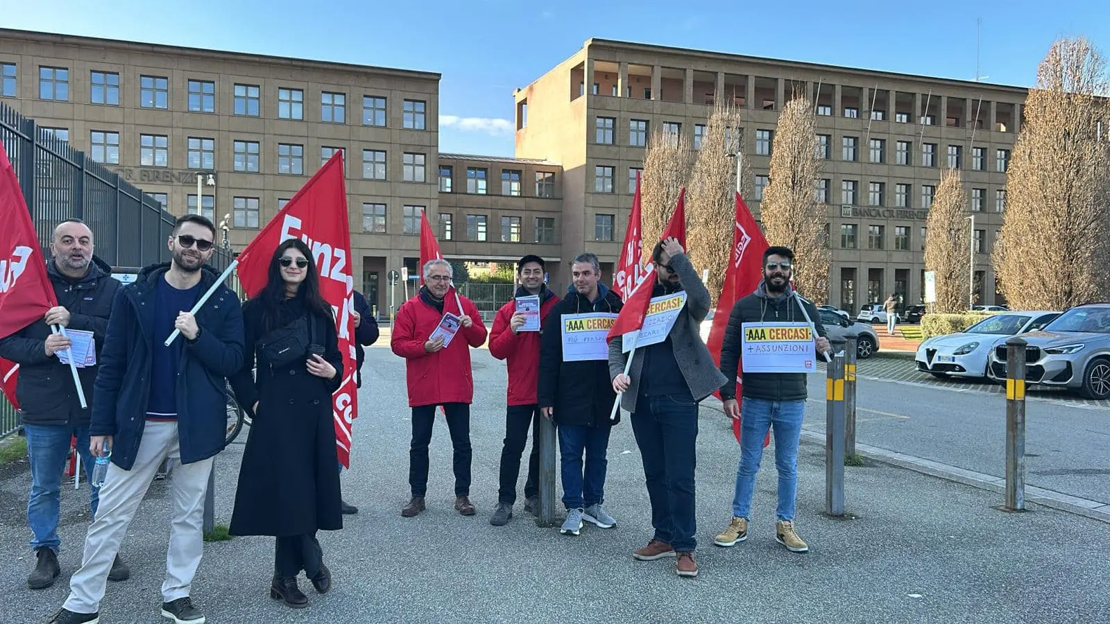 Anno giudiziario 2025, protesta della Cgil davanti al tribunale di Firenze