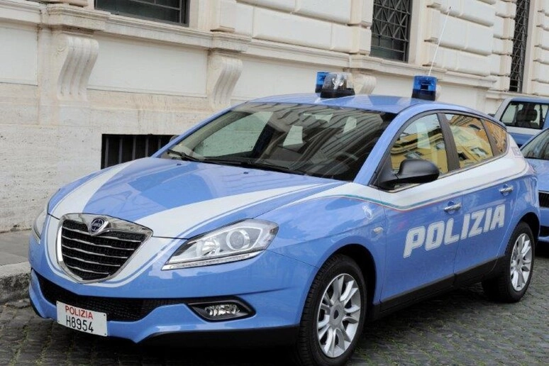 Auto della polizia (foto d'archivio, Ansa)