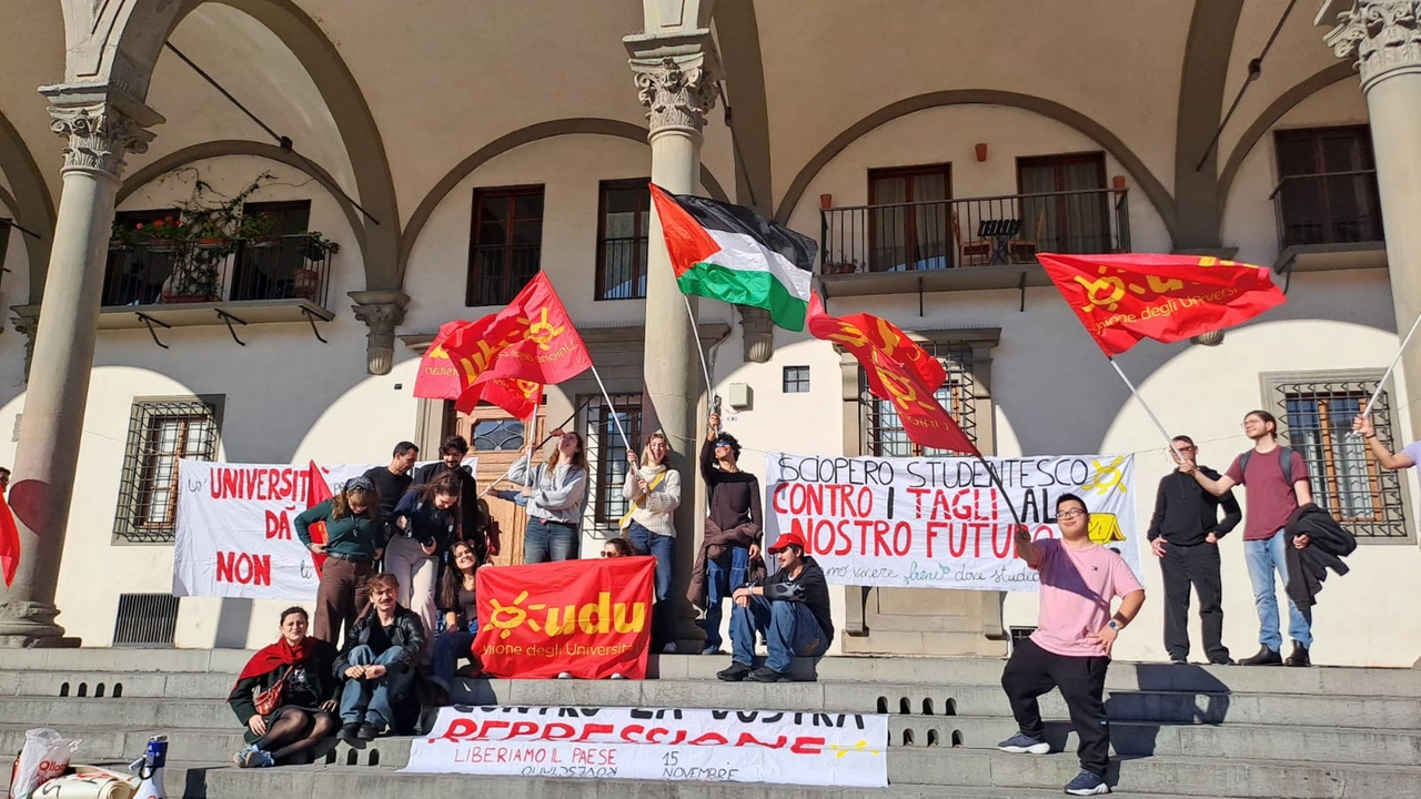 Il presidio degli universitari