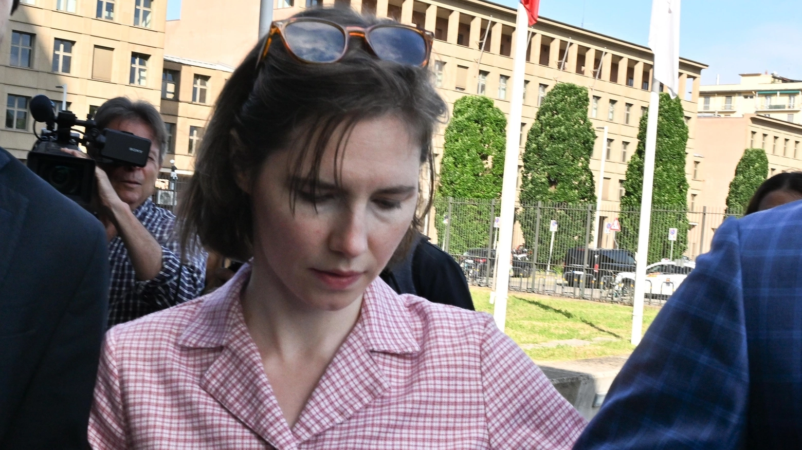 Amanda Knox a Firenze per la sentenza di appello bis (New Press Photo)