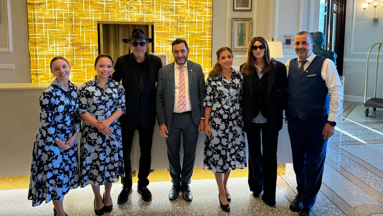 Tim Burton e Monica Bellucci al Grand Hotel Principe di Piemonte di Viareggio